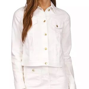 Micheal Kors jean jacket with gold accents